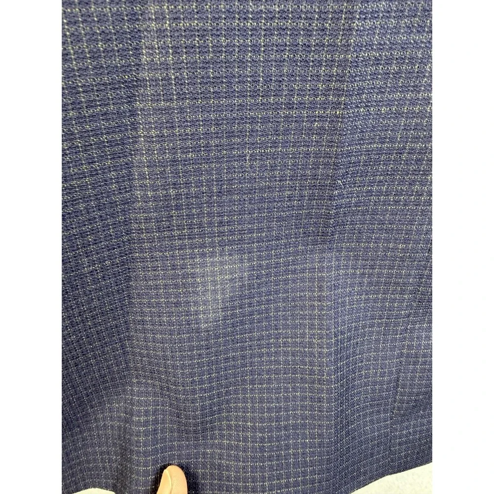 Nautica Blazer Mens 44R Blue Check Wool Sport Coat Jacket Lord &‎ Taylor Classic